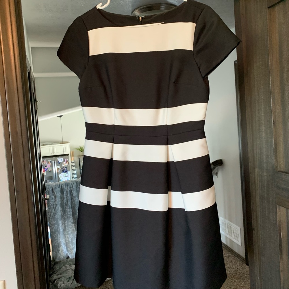 Beautiful Ann Taylor black and white dress